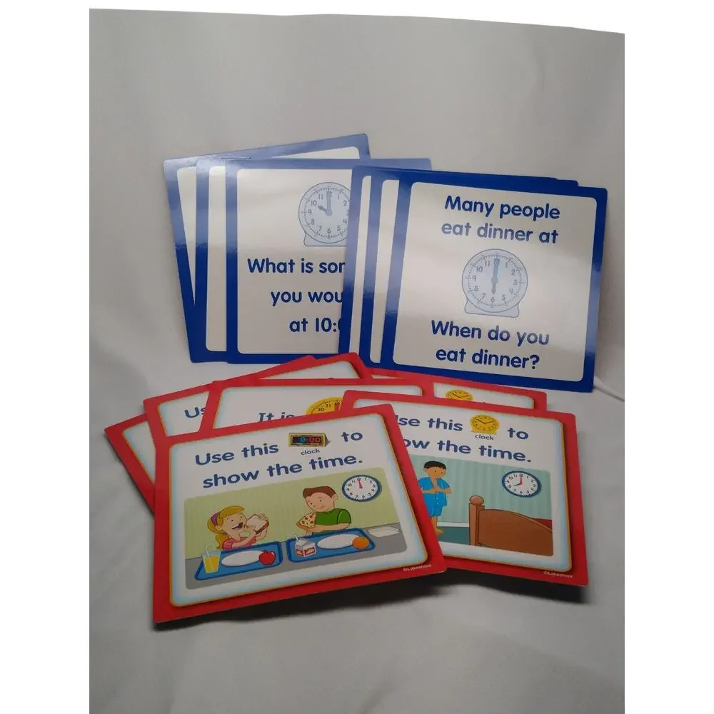 Lakeshore Learning What Time Is It Center Educational Clock Game LL414 Ages 6+